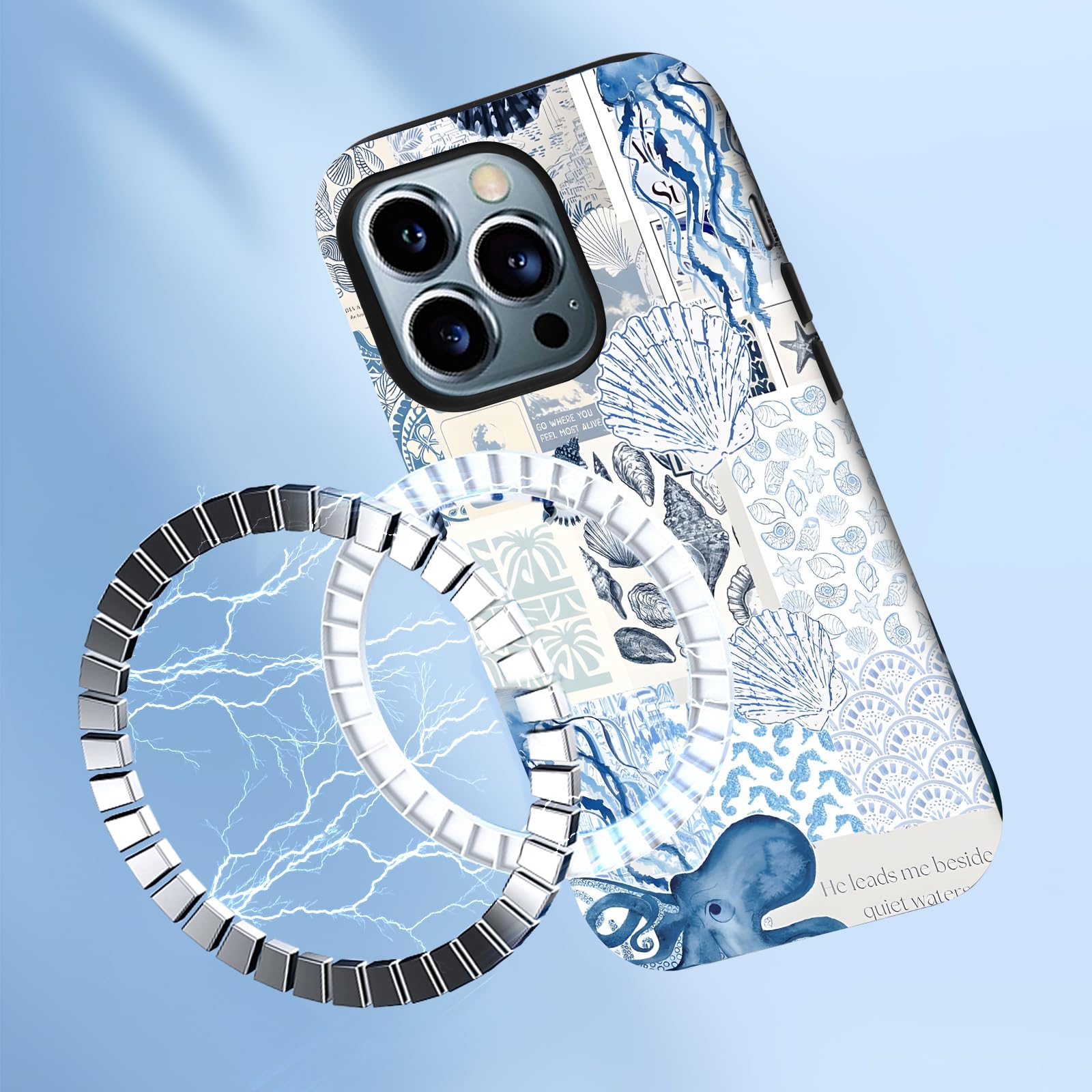 XUNBOTINGS Compatible with Magnetic for iPhone 15 Pro Max case